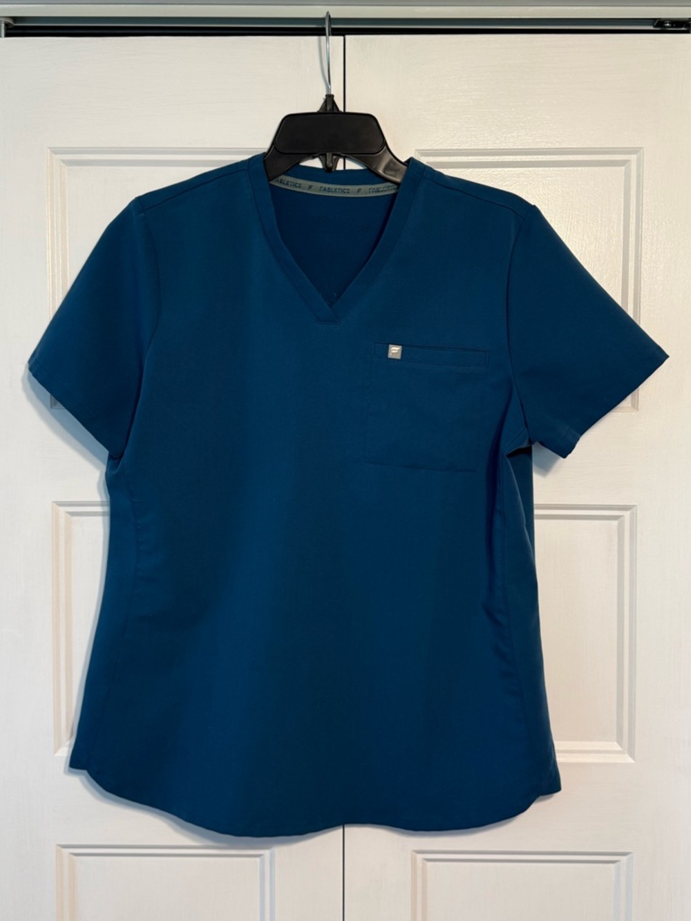 Caribbean Blue Fabletics Scrub Top